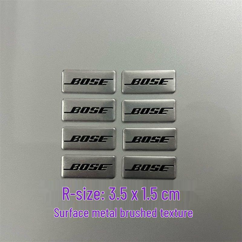 Dekorative Metallaufkleber für Auto-Audio-Lautsprecher von Bose, Harman Kardon, JBL.