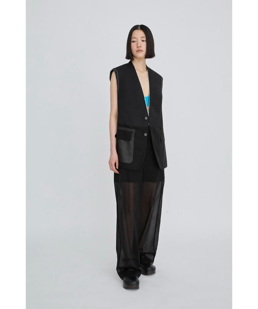 RECODE Layered Sheer Pants Rqpam26530Bkx
