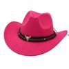 Unisex Trendy Western Cowboy Hat Cowgirl Cap Fedoras Costume Accessory For Halloween Christmas Birthday Masquerade Party Hats