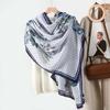New high-end retro fashion women's thin scarf autumn and winter new fashion cotton and linen scarf versatile temperament yarn