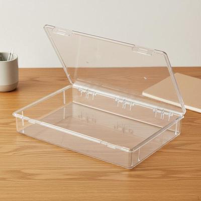 Compartment Box SeeThrough Organizer Compartmentalized Transparent Storage Case for Hobbyists,