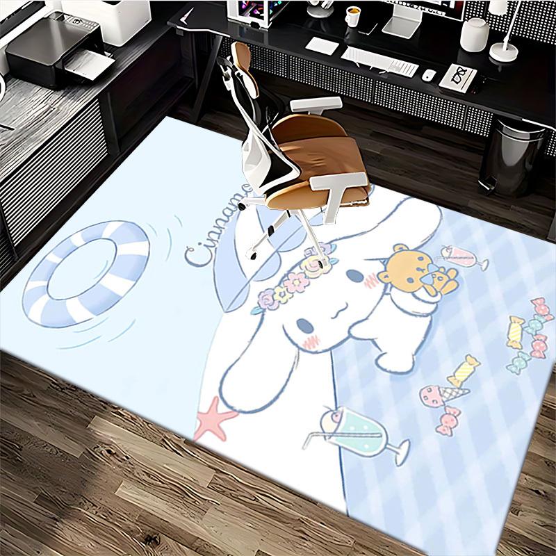 Cinnamoroll Anime Cartoon Design Chair Mat Non-Slip Carpet for Office Home Decoration Living Room Bedroom Game Room Dormitory Universal Seasonal Gift.