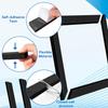 1 Set RV AC Gasket, 14X14 Inch Universal RV Roof Air Conditioner Gasket And Seal Kit, RV Air Conditioner Repair Replacement Includes Self-Adhesive