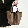 Top-grain Ledertasche Echtleder Damentasche Bucket Bag Retro Vielseitige und modische Handtasche