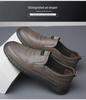 Men's Genuine Leather Casual Business Shoes - Versatile Cowhide with Soft Non-Slip Sole