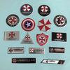 Metalletikett „Captain America Biohazard“ für Motorrad- und Autotankdeckel, Aluminiumetikett zum Kratzen der Karosserie
