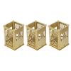 Pen Holder Gold Unique Design Chinese Tower Easy Assembly Surfaces Plating Metal Pen Holder for