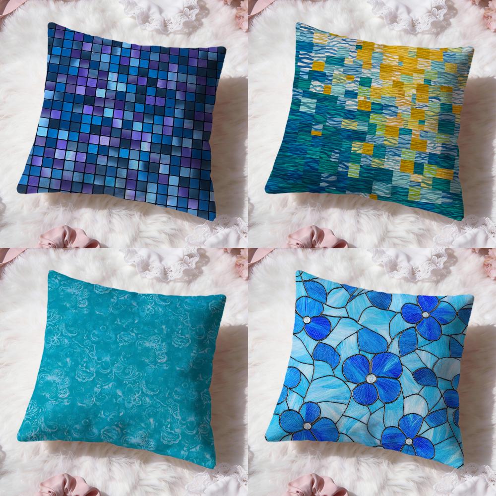 Landscape Cushion Cover Premium Comfort Reversible Pillow Cove Two In One Design for Any Room Car Interior