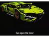 Green Bull 1:14 Remote Control Sports Car - Lego-Compatible Racing Model Building Set