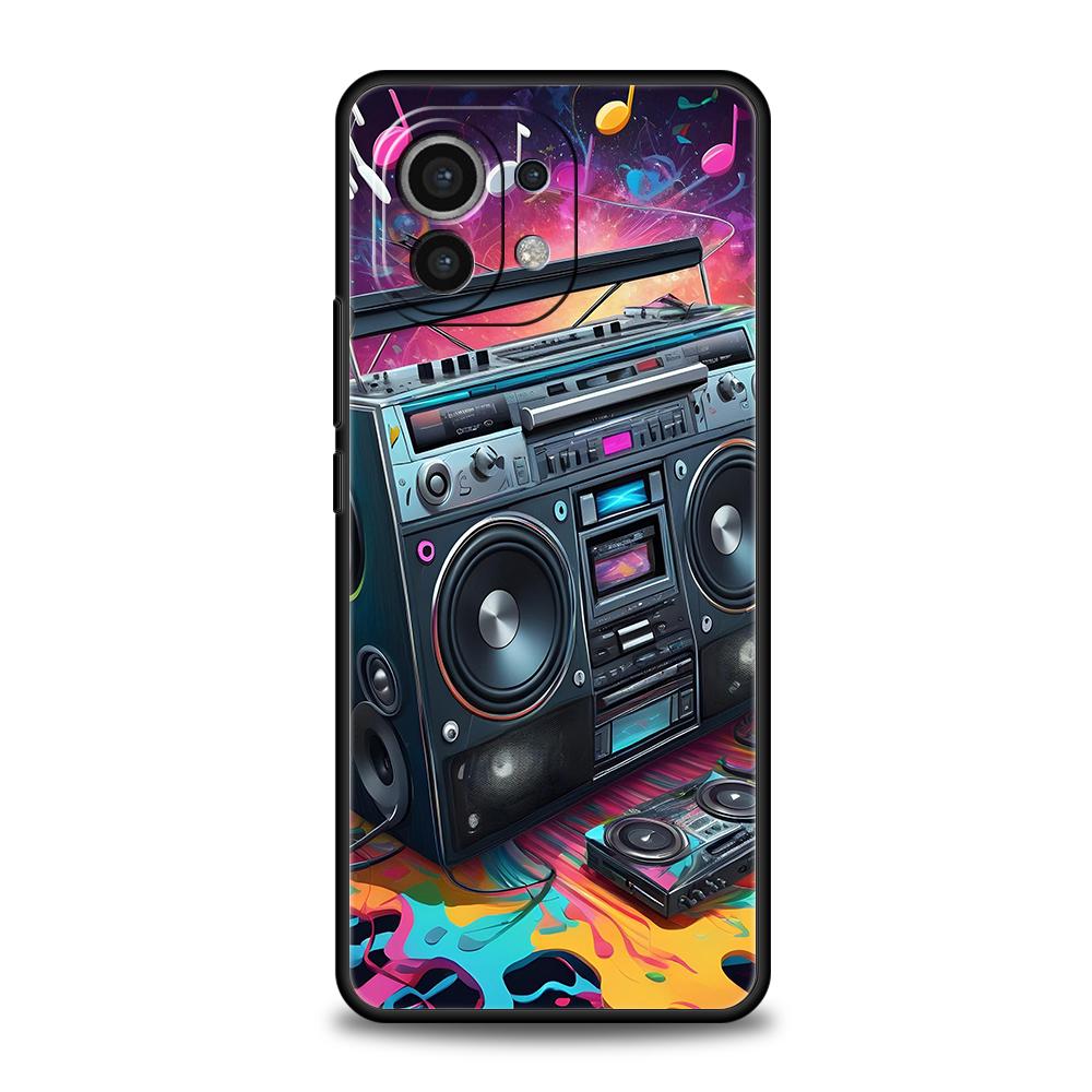 

Phone Case Cover for Xiaomi Poco F7 F6 F5 F4 F3 X7 X6 X5 X4 X3 NFC M4 C51 C55 GT Pro 5G Soft TPU Fundas Retro Recording Device Poco X4 GT
