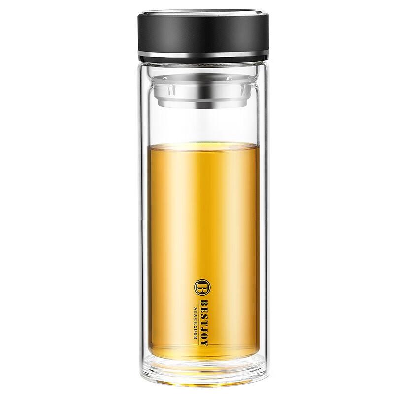 FUGUANG Double-Layer Glass Tea Cup