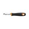 Fiskars Functional Form Feststehendes Schälmesser, 6cm Edelstahlklinge, Softouch Anti-Rutsch-Griff, Küchenschäler, Ergonomisches Design