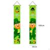Easter Porch Sign, Saints Day Decoration, Green Polyester Coupls, Door Banner for Party
