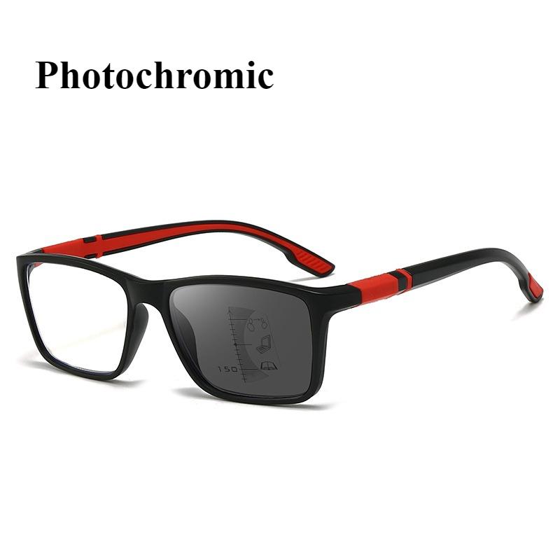 

Photochromic Multifocal Reading Glasses Sports Anti Slip Old Glasses Anti Blue Light Eye Protection Bifocals 3