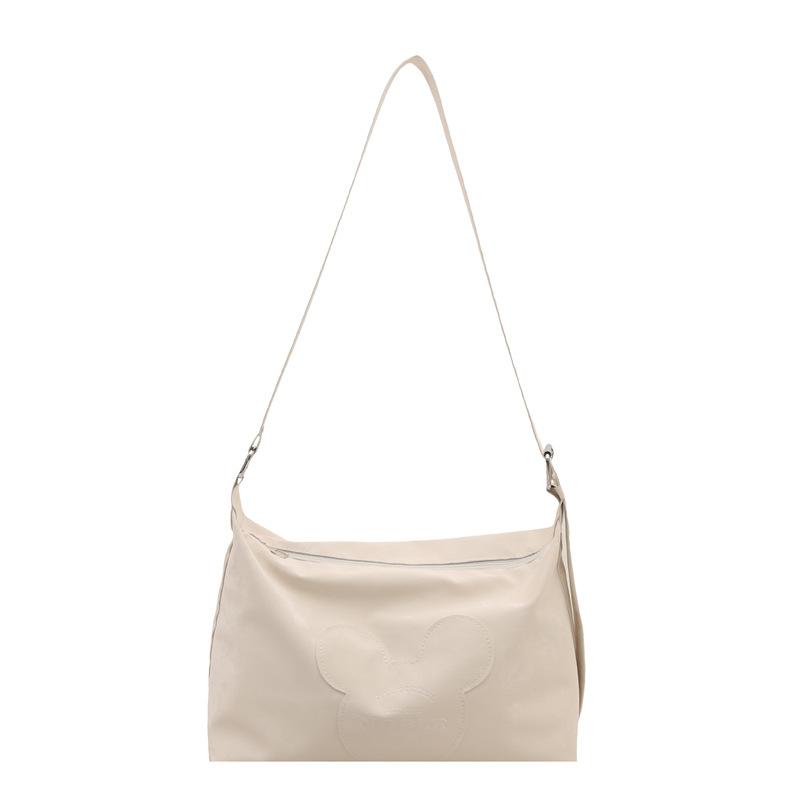 Spring Zipper Sewing Line Classic Fashion Large Capacity Nylon Cloth Shoulder Messenger Bag