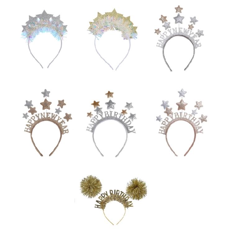 Trendy Star Headgear Headband Hair Decoration For Parties Weddings And Stage Acts Lightweight And Easy To Use