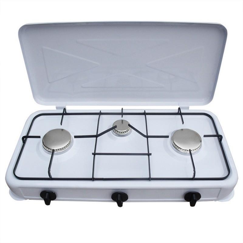 Desktop Portable Gas Cooker European Style Simple 3-head Small Stove Household Cooking Utensils Gas Stove