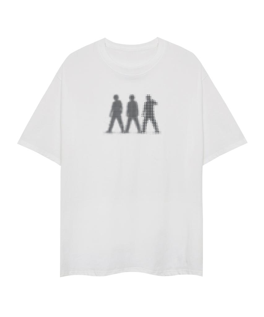 STANDARDERROR 87-Stan335 Y2K Trinity Glitch Solid Short Sleeve T-Shirt (2 Colors)