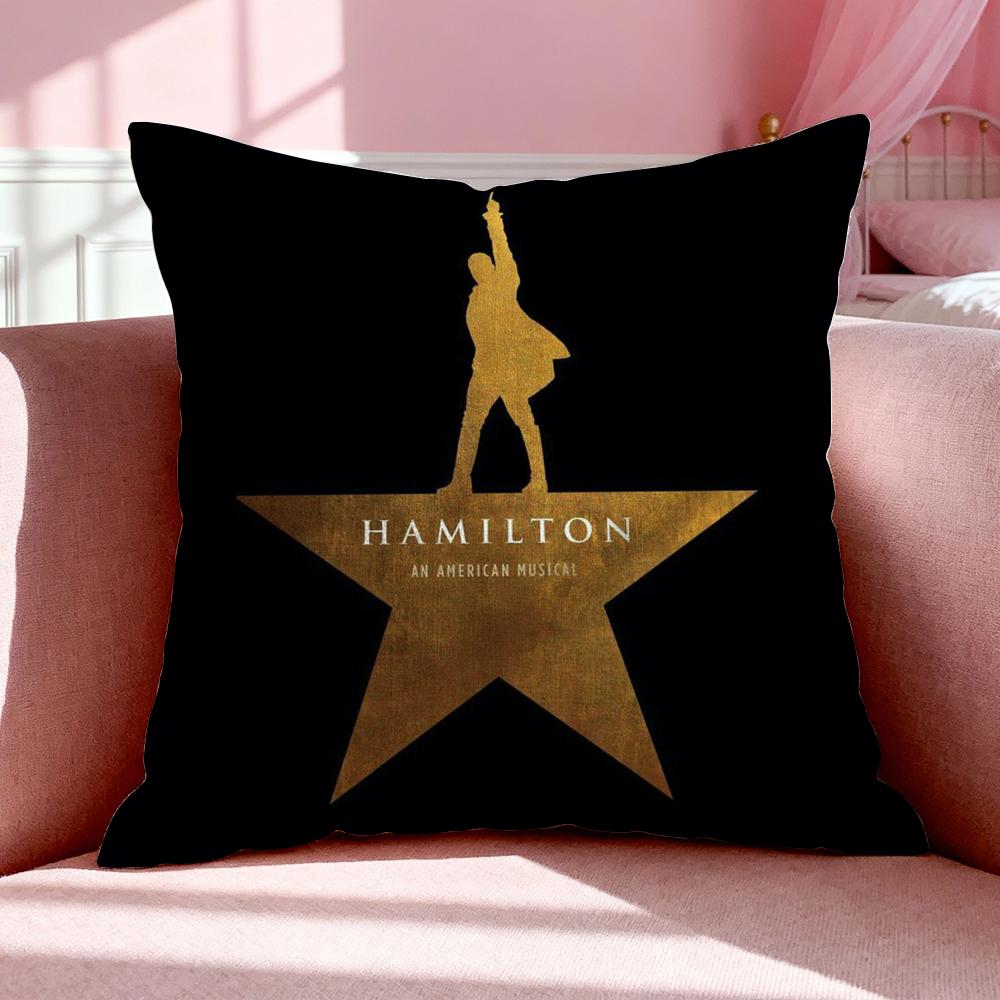 Horloge H-Hamilton Kussenhoes Ademende Linnen Kussensloop Zomer Geurloos Eco-Vriendelijk Onzichtbare Rits Wasbaar 60x60cm