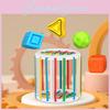 Montessori-Regenbogen-Formenbaustein-Sortierspiel zur Förderung der motorischen Fähigkeiten von Babys