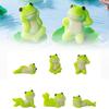 5/6Pcs Cartoon Creative Frog Figurine Ornament Home Desktop Living Room Micro Landscape Fish Tank Aquarium Decoration Accessorie