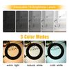 USB Magnifying Glass with 3-Color LED 72 LEDs 8X/10X Powerful Light for Soldering Iron Repair Desk Lamp Skin Care Beauty