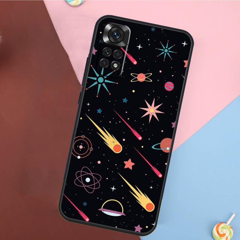 Black White Moon Space Astronaut Cover For Xiaomi Redmi Note 13 Pro 14 12 11 9 10 9S 10S 11S 12S Redmi 14C 10C 12C 13C Case