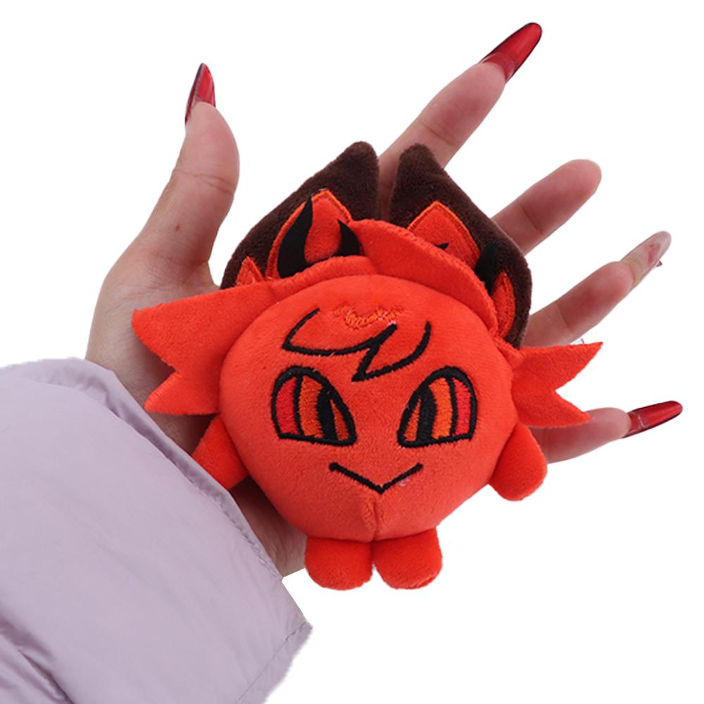 Cartoon Anime Vox Radio Red Alastor Cosplay Keychain Kawaii Plush Dolls Pendant Keyring Car Bag Accessories Ornament Kids Gifts