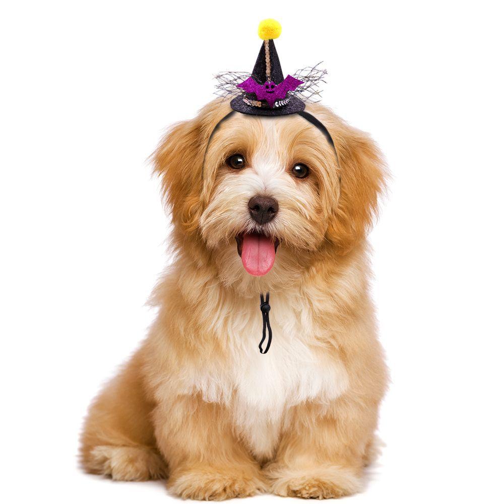 New Dog Decoration Hat Press Adjustable Hamster Hat Pumpkin Halloween Dog Cat Headwear Decoration Supplies Pet Holiday Supplies
