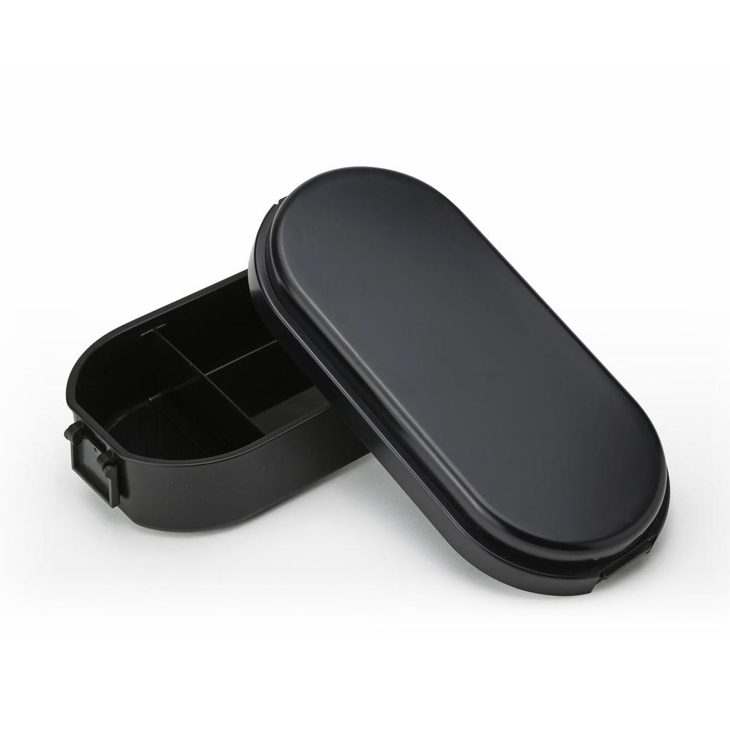 Miyoshi Seisakusho Lunch Box with Integrated Ice Dome Caviar GEL-COOL Pack, L, Black, 0101-0174