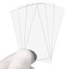 PATIKIL 40x80mm Tira de Vidro para Vidro Óptico Transparente Borda Lisa Placas de Espessura Alta Uniforme, Pacote com 4, Microscópios, Lâminas, Acabamento, Transparência,