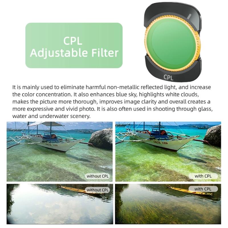 Lens  Filters for Pocket 3 Camera Filter MCUV CPL ND8 ND16 ND32 ND64 Filters Set for Action Camera Access
