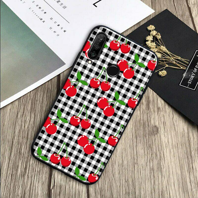 Food Fruit Red Cherry For Huawei Nova 7i 3i 8i 11 12i 10 9 SE Y60 Y61 Y70 Y72 Y73 Y90 Y91 P20 P30 Pro P40 Lite Case