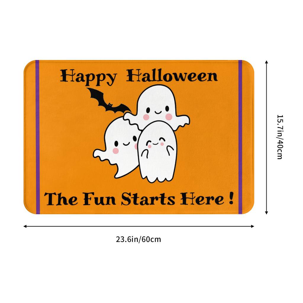 Halloween Doormat Anti-Slip Entrance Kitchen Bath Floor Door Mat  Bedroom Balcony Carpet Rug