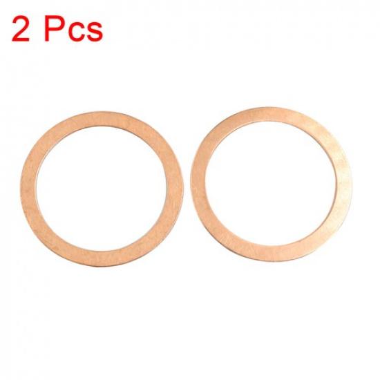 2 шт. Медные шайбы диаметром 40 мм, плоские уплотнительные прокладки, кольца, фитинг