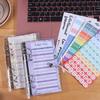 Transparent A6 Budget Planner Waterproof Money Saving Binder Money Organizer  School Stationery