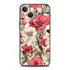 Oil Painting Flowers Pattern Design Phone Case Cover for iPhone 17 16 15 14 13 12 11 Pro Max 17 Air Plus Shockproof Soft TPU Bag