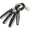 Super Bright 4 PCS Motorcycle Indicators Flowing Turn Signal Brake Lights & Daytime Running Lights 12V for Motorbike Scooter Quad Cruiser Off Road