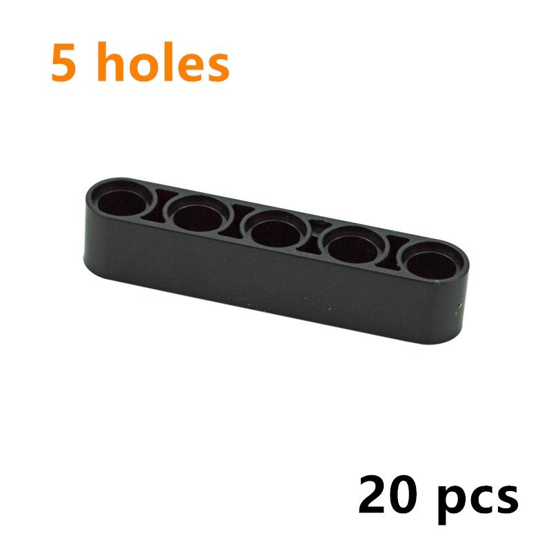 DIY Technical Building Blocks Thick Bricks 1x5 Hole Arm Liftarm Compatible Assemble Particles 32316 MOC Parts Educational Toys