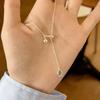Summer 2024 Blue Zircon Water Drop Y-Shaped Adjustable Necklace for Women