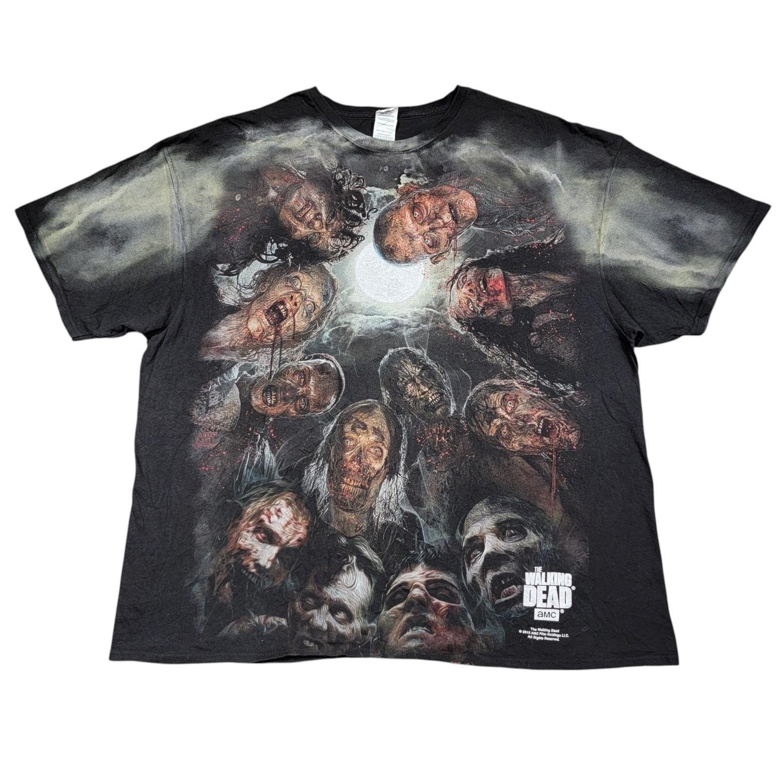The Walking Dead Men 3XL 2015 AMC Zombie AOP All Over Print Official Unisex T-Shirt S