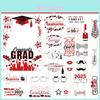 Graduation Season Photo Props Collection With Colorful Paper Frames For Event Decor