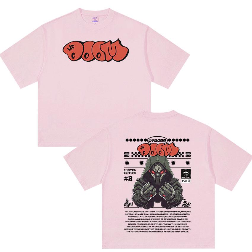 Limited MF DOOM Madvillainy Metal 2025 New Album T Shirt Men's Hip Hop Punk 100% Cotton T-shirt Unisex Fans Gift Tees Streetwear