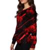 Women's Casual Fashion Single Breasted  Halloween Graphic Printed Nurses Tops