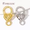 Wholesale 18K Real Gold Plated Lobster Clasps Necklace Bracelet Connector End Buckle For DIY Jewelry Making Supplies Accessories