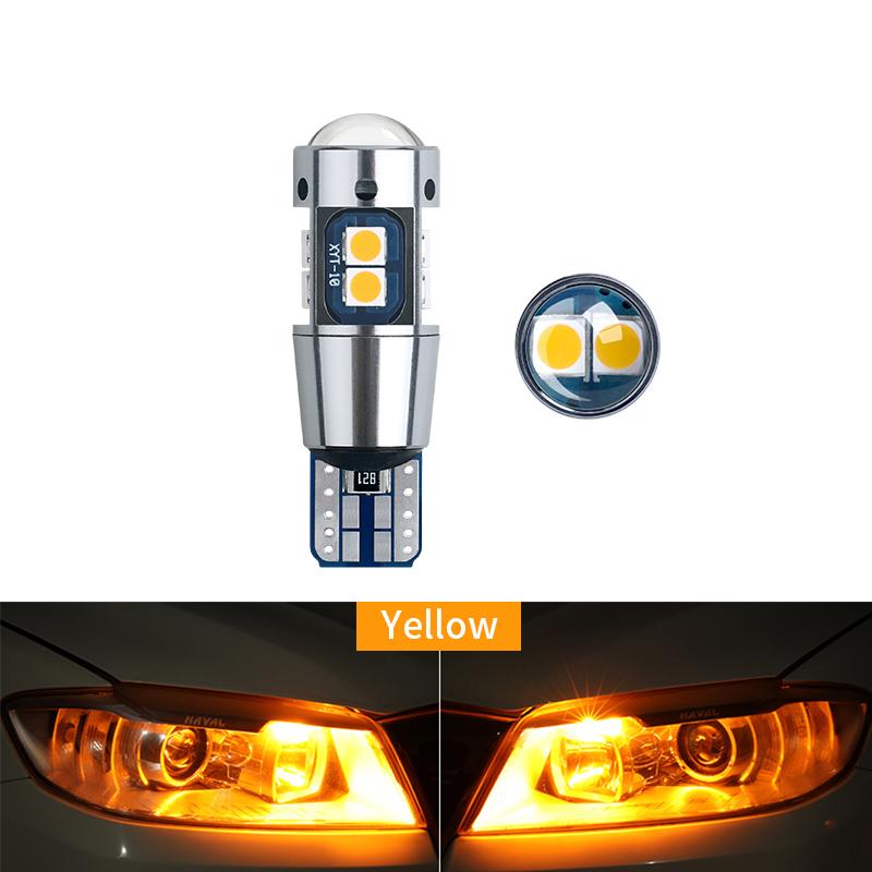 2PCS T10 W5W LED Bulb Super Bright 3030 10SMD Canbus Car Interior Light Instrument Map Dome Parking Light Auto Signal Lamp 6000K