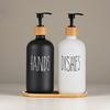 2Pcs Refillable Soap Dispenser Bottle Rust-Proof Lotion Pump Bottle  Accessories Kitchen