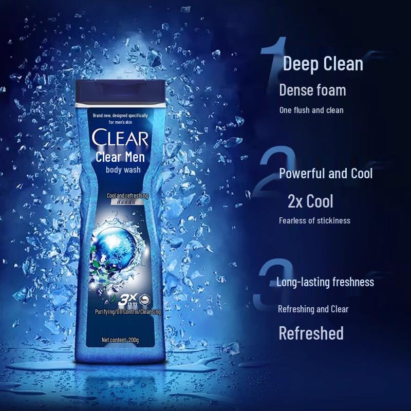 Clear Men Cool & Refreshing Shower Gel