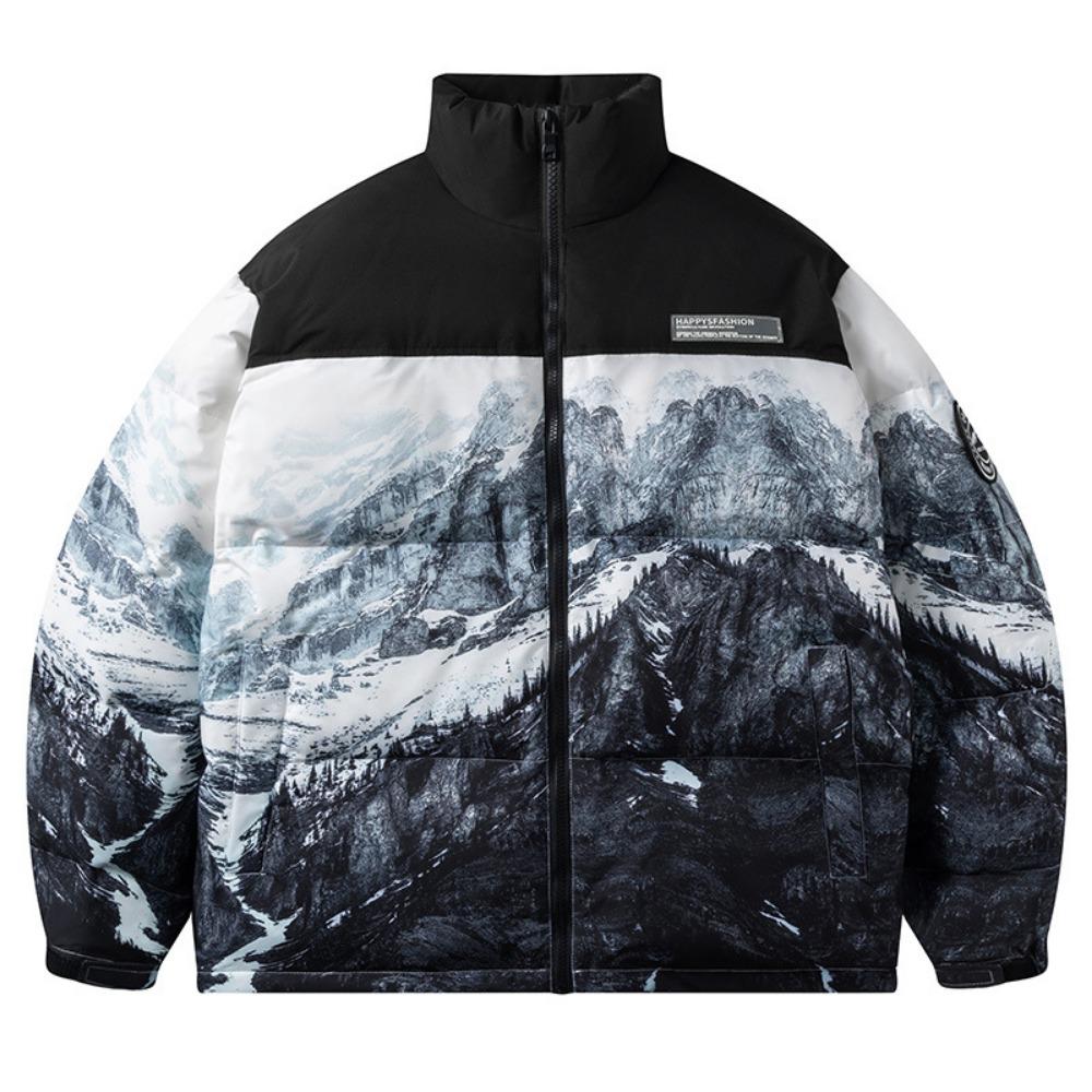 

Stand-up collar thickened men s and women s same autumn and winter white duck down warm casual trendy brand couple coat men s 3XL