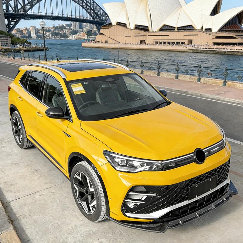 Para Volkswagen Tiguan Rline 2024 2025 Accesorios de Decoración de Tablero Spoiler Cubierta Protectora Labio Inferior Parachoques Delantero de Automóvil